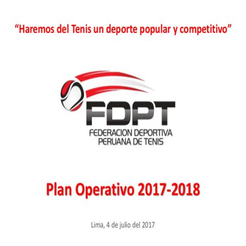 FEDERACICIÓN DEPORTIVA PERUANA DE TENIS